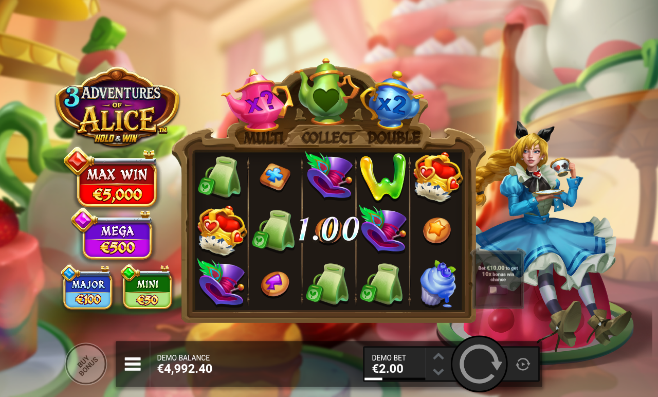 3 Adventures of Alice Hold & Win gameplay