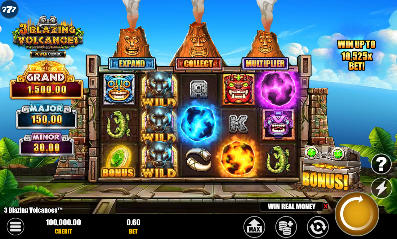 3 Blazing Volcanoes Power Combo base game