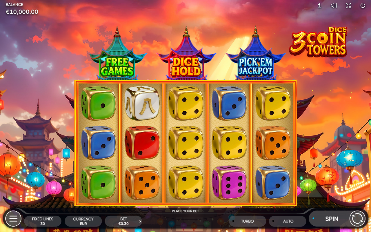 3 Coin Towers Dice base game