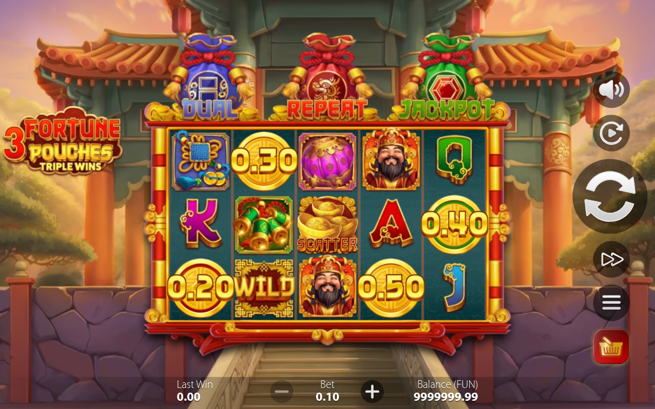 3 Fortune Pouches: Triple Wins base game