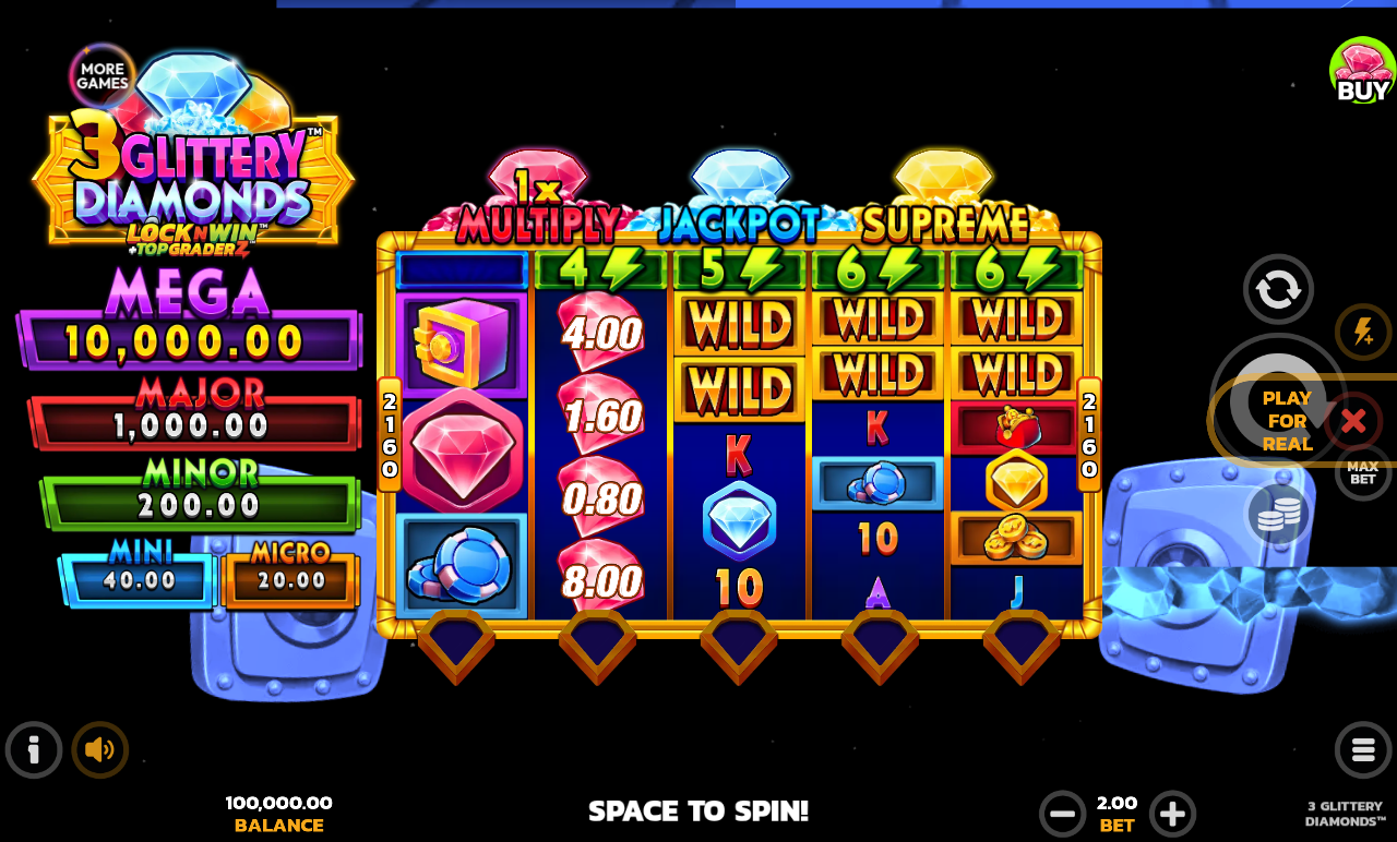 3 Glittery Diamonds base game