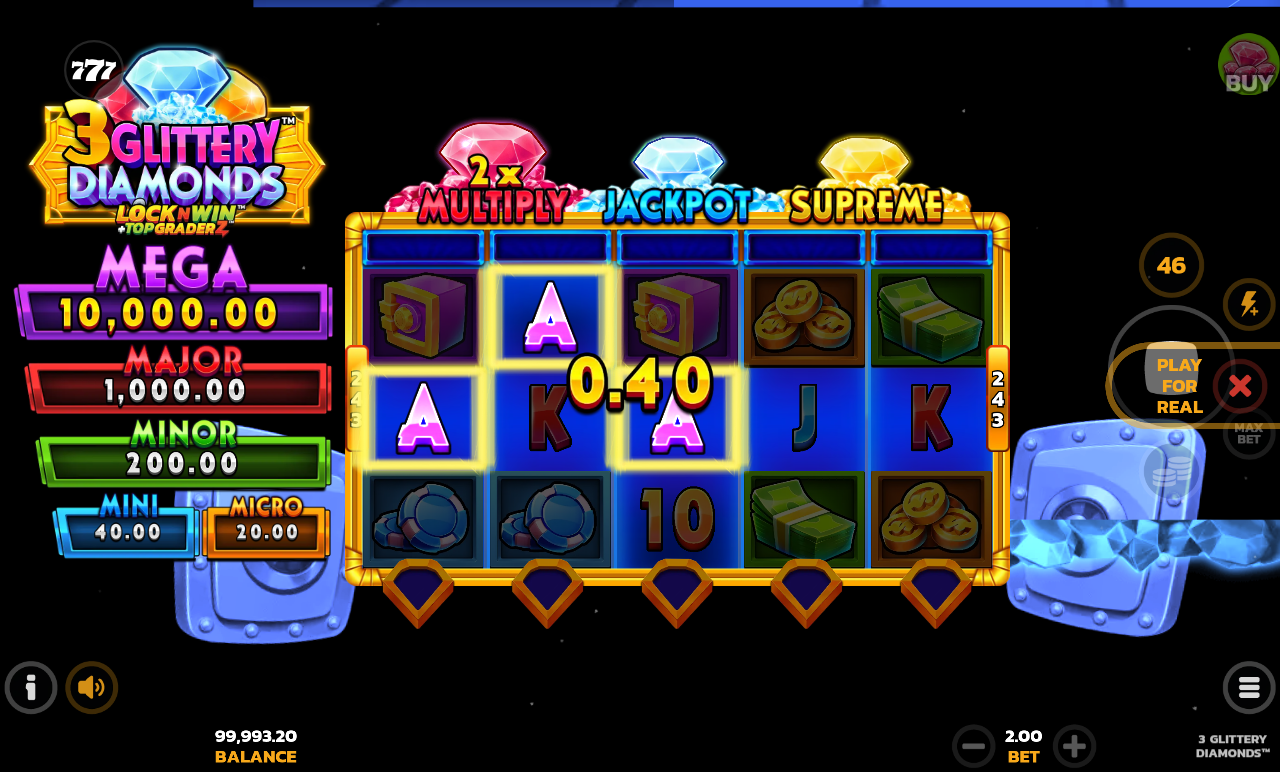 3 Glittery Diamonds gameplay