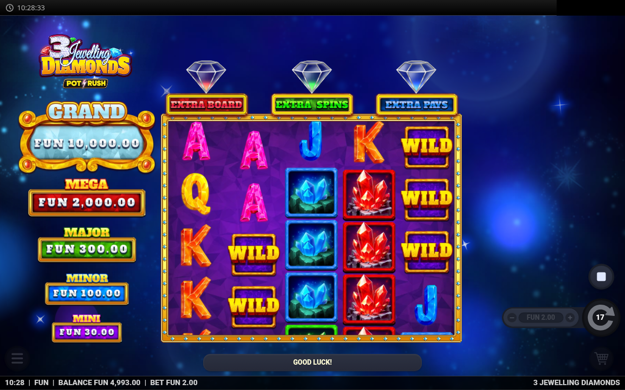 3 Jewelling Diamonds gameplay