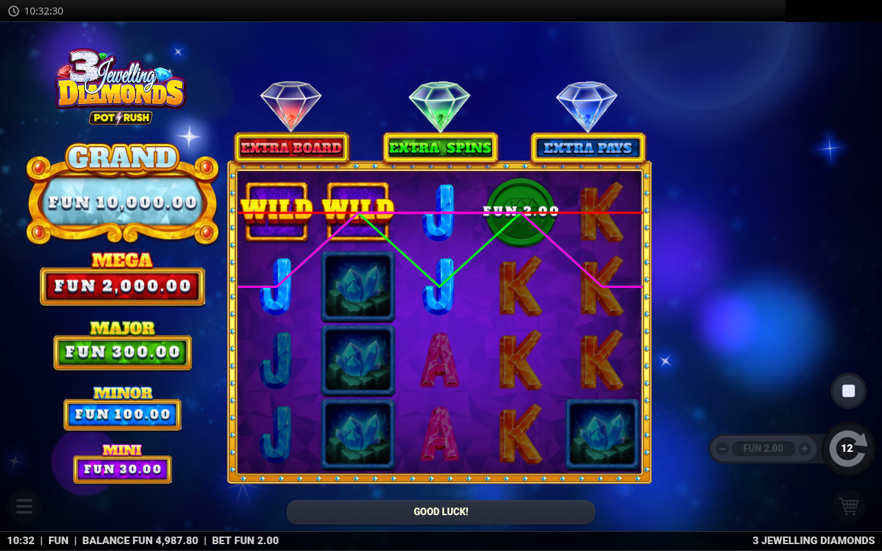 3 Jewelling Diamonds gameplay