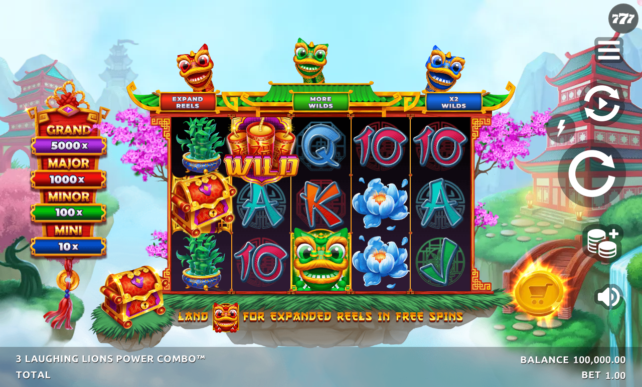 3 Laughing Lions Power Combo base game