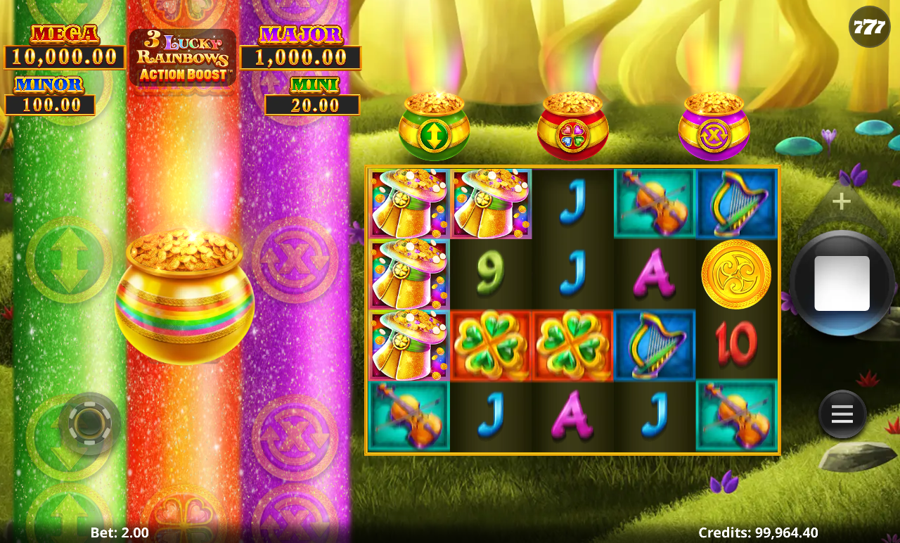 Action Boost 3 Lucky Rainbows gameplay