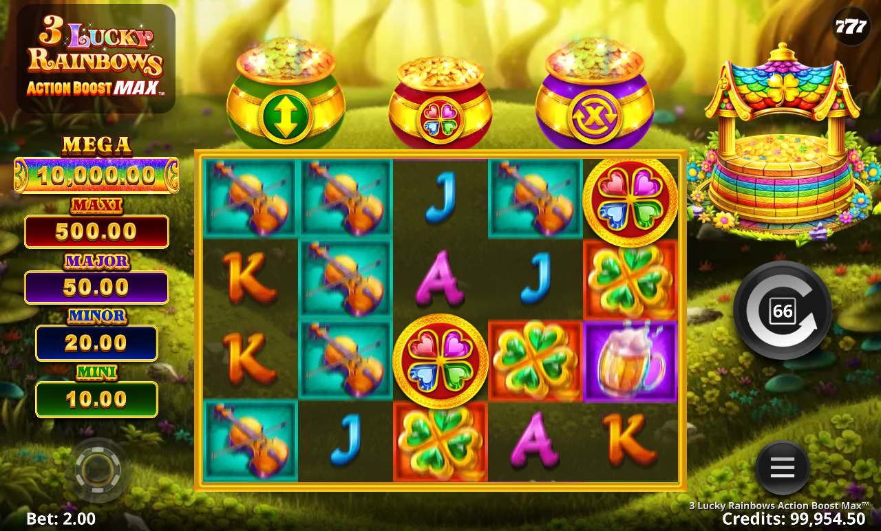 3 Lucky Rainbows Action Boost Max gameplay