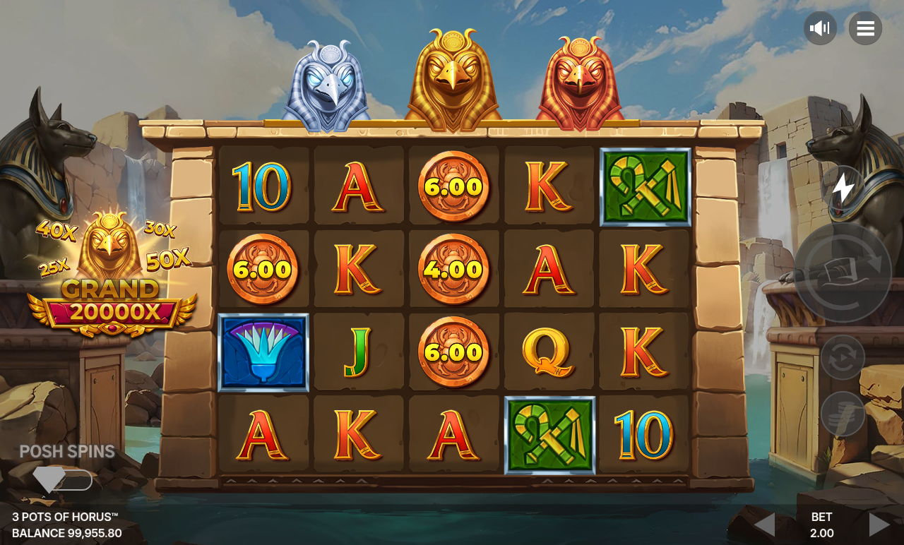 3 Pots of Horus gameplay