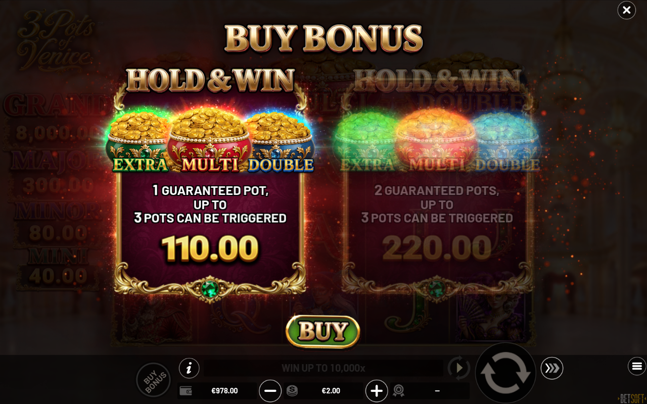 3 Pots of Venice bonus buy