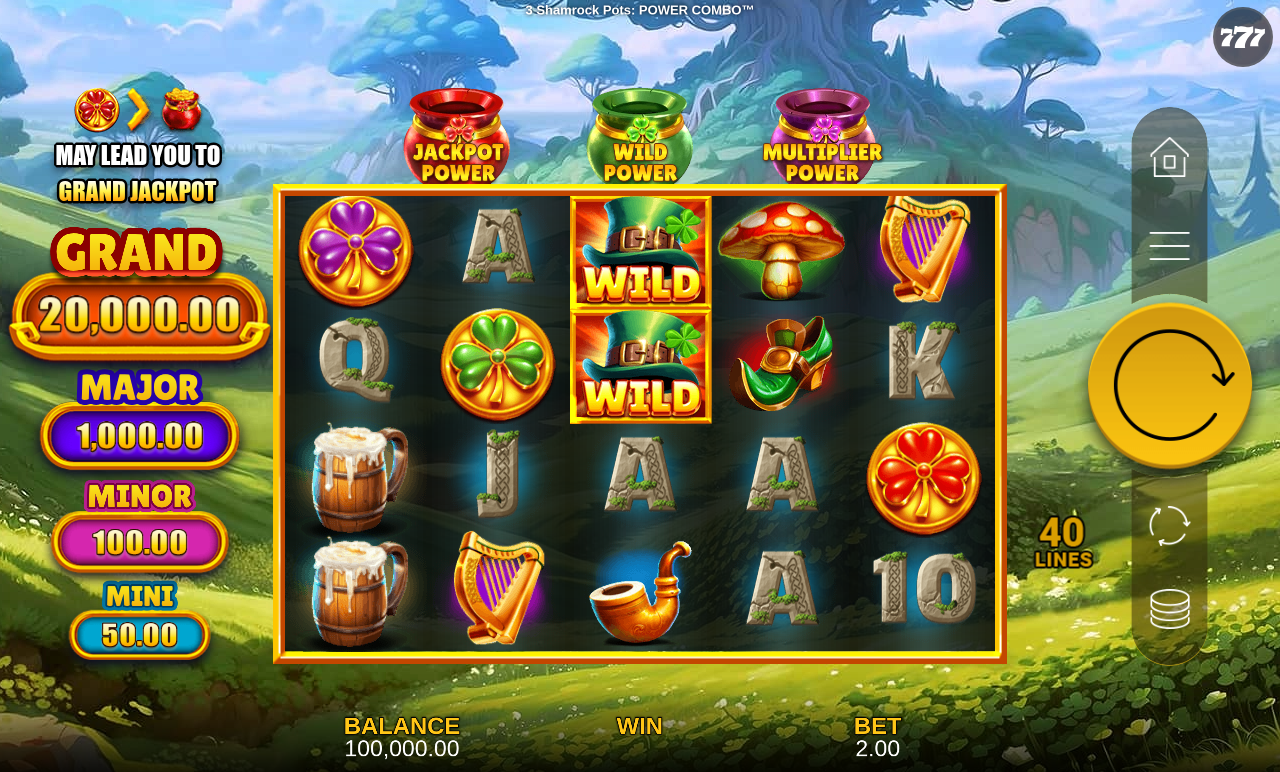 3 Shamrock Pots: POWER COMBO base game