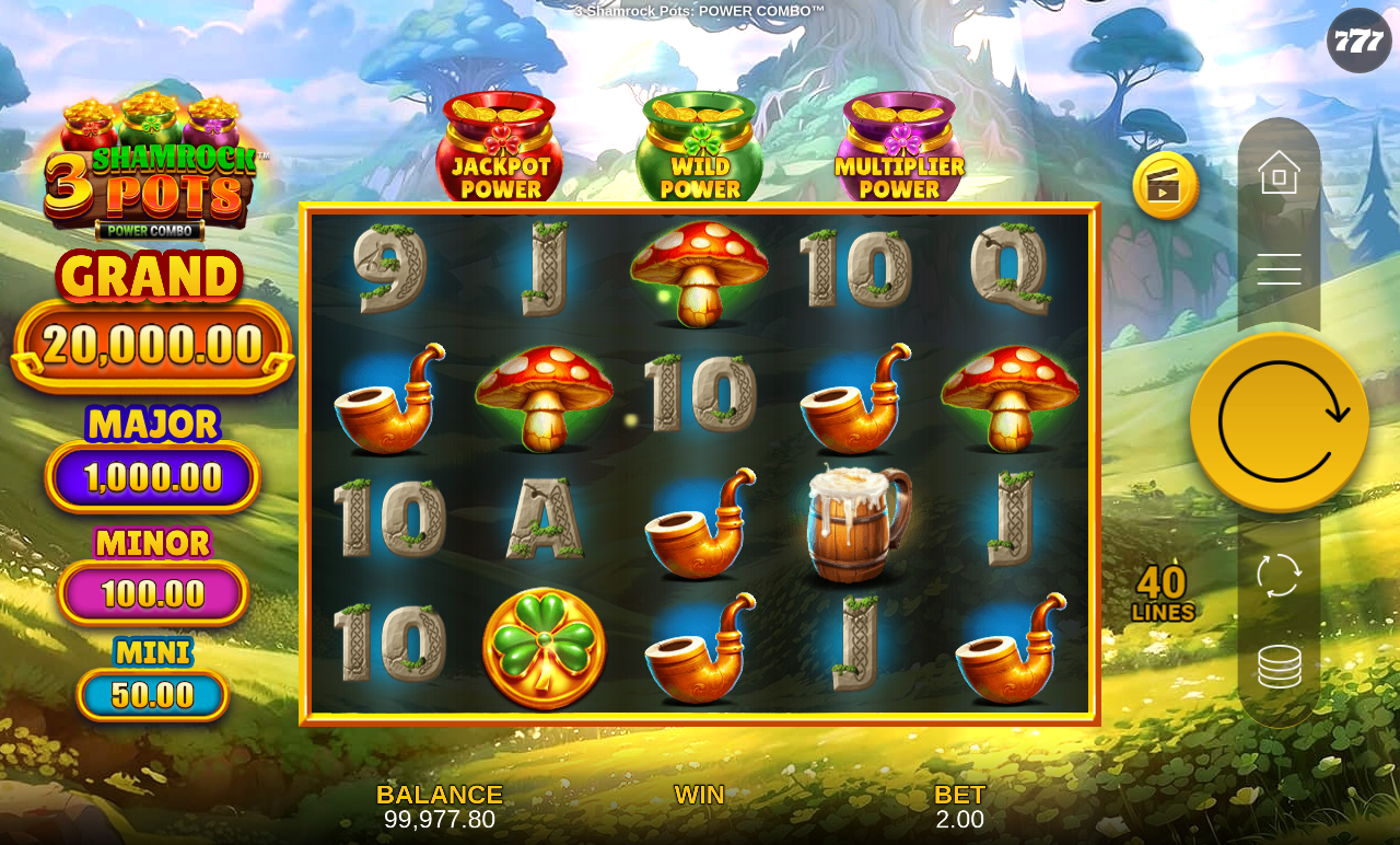 3 Shamrock Pots: POWER COMBO gameplay