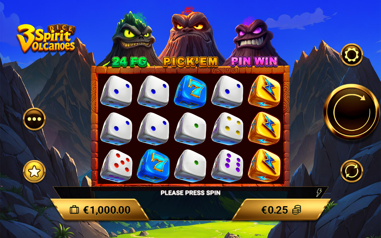 3 Spirit Volcanoes Dice base game