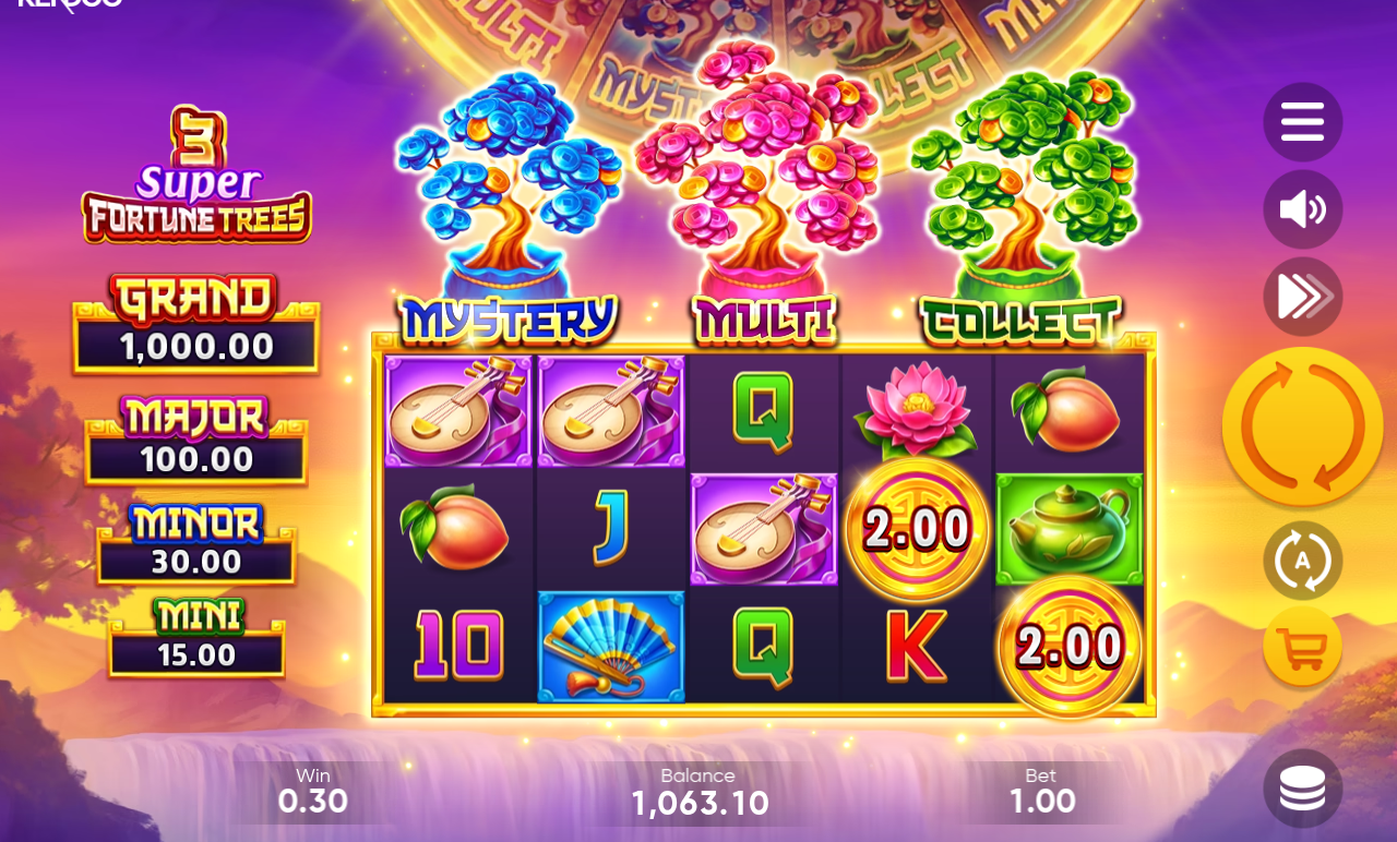 3 Super Fortune Trees gameplay