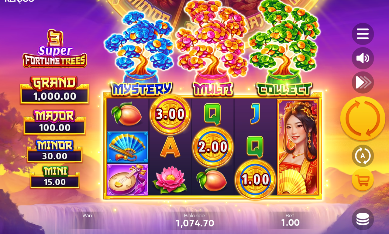 3 Super Fortune Trees gameplay