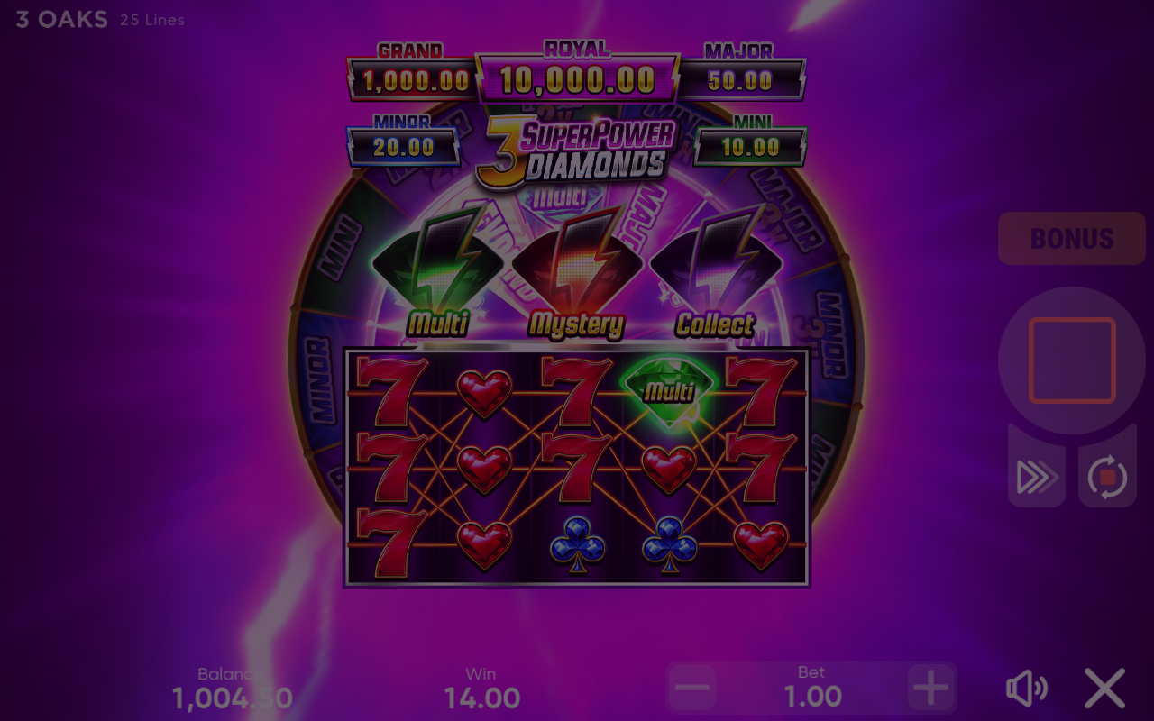 3 SuperPower Diamonds gameplay