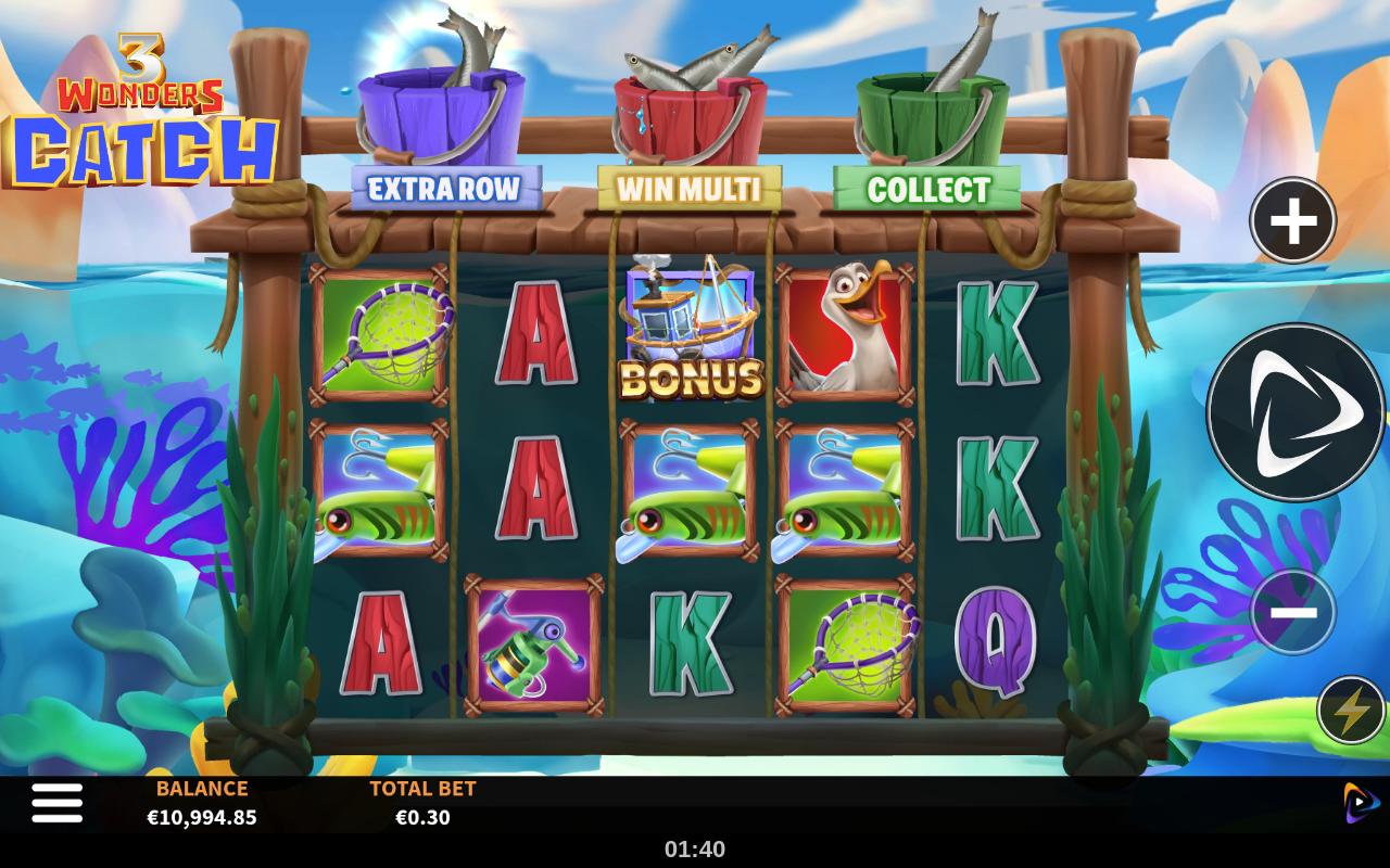 3 Wonders Catch gameplay