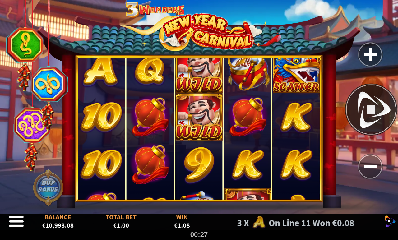3 Wonders New Year Carnival gameplay