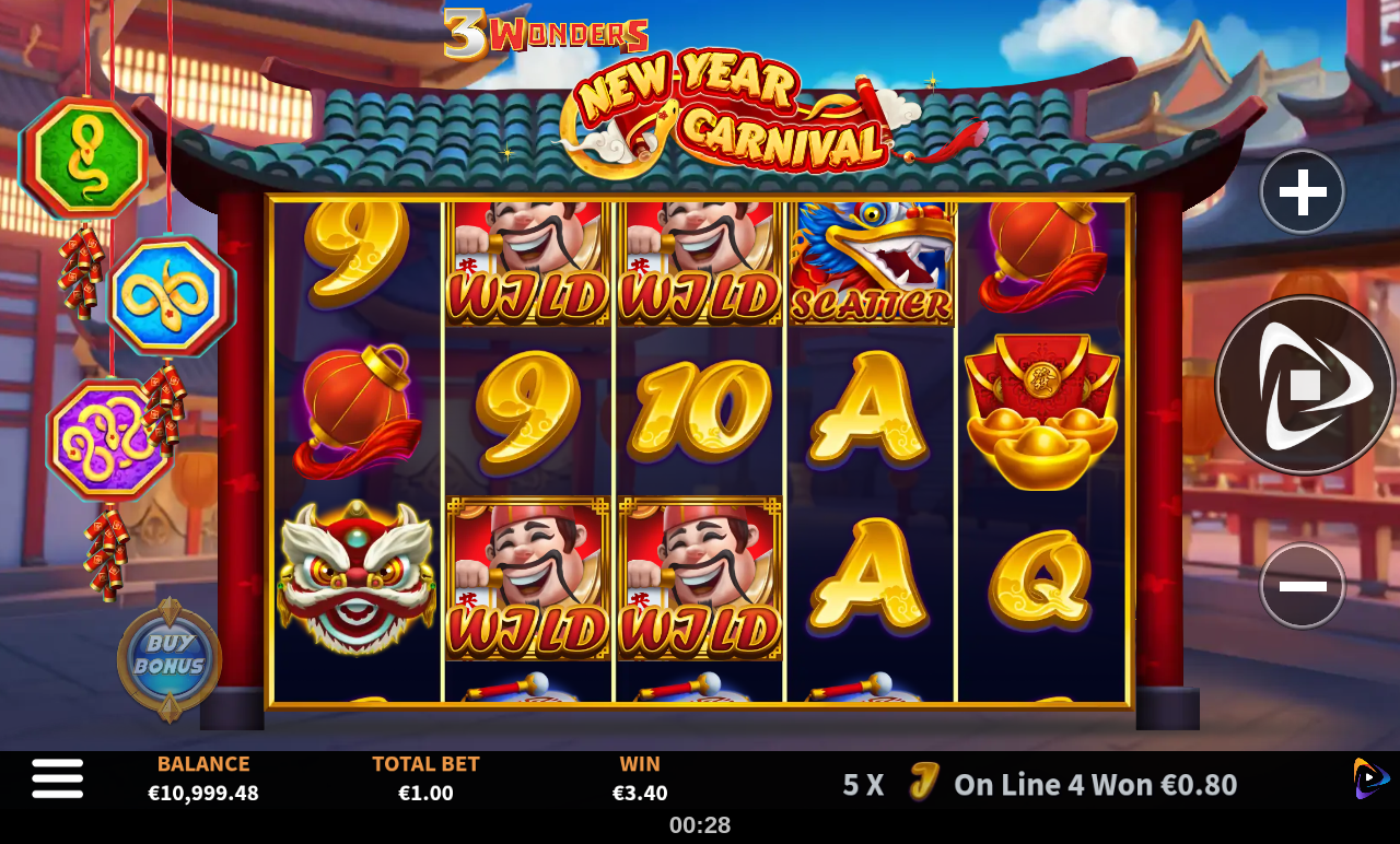 3 Wonders New Year Carnival gameplay