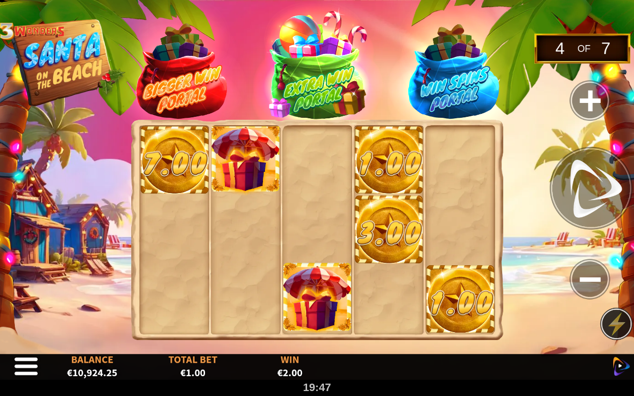 3 Wonders Santa on the Beach base game