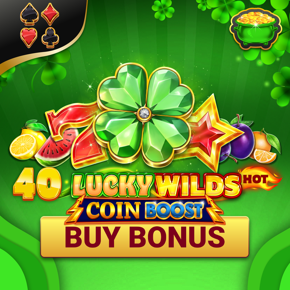 40 Lucky Wilds Hot Coin Boost slot by Amusnet