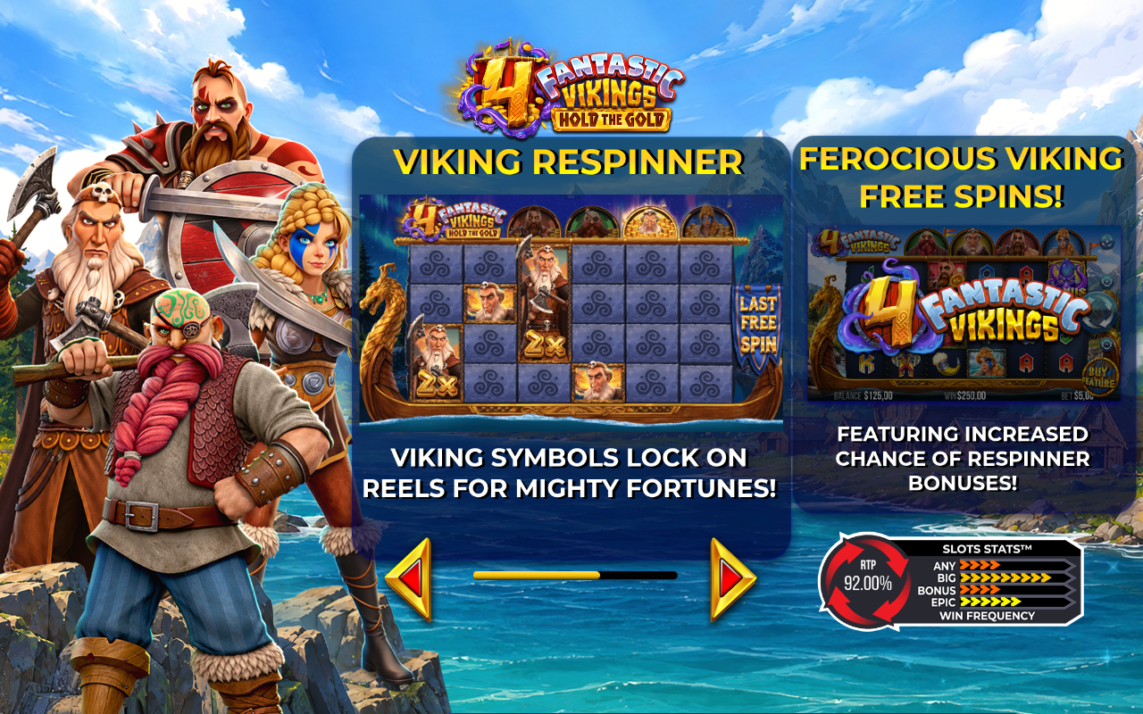 4 Fantastic Vikings Hold the Gold features overview