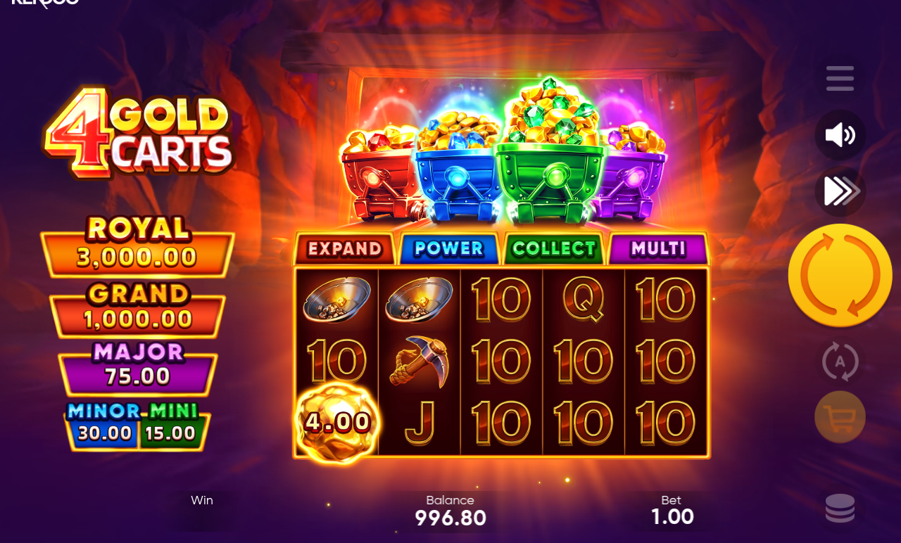 4 Gold Carts gameplay