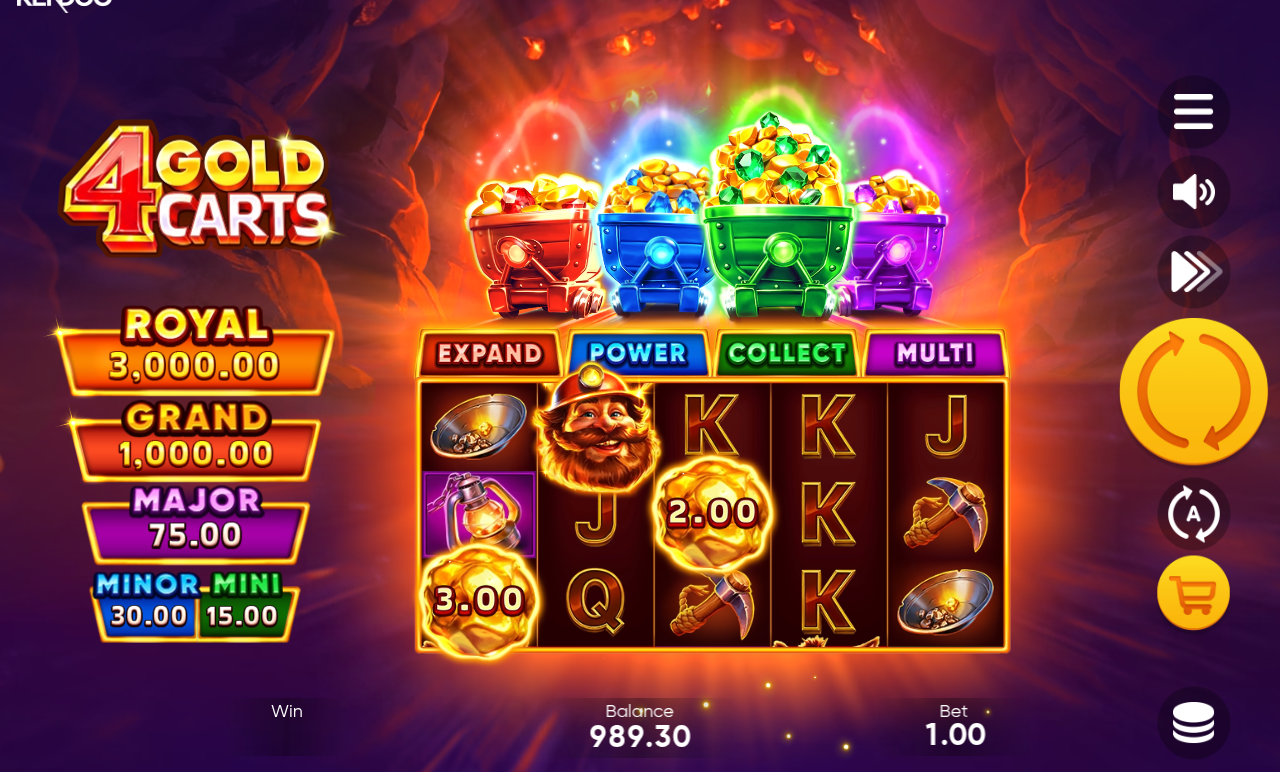 4 Gold Carts gameplay