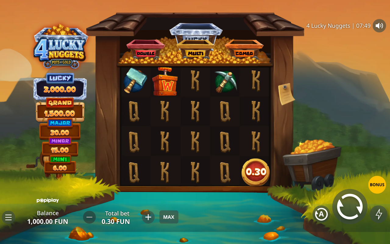4 Lucky Nuggets base game