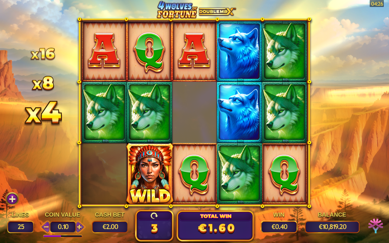 4 Wolves of Fortune bonus round