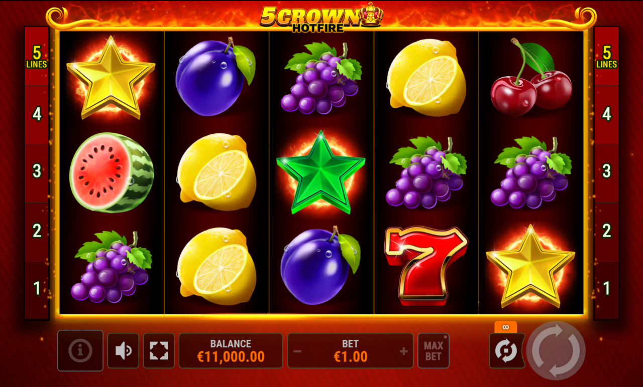 5 Crown Hotfire gameplay