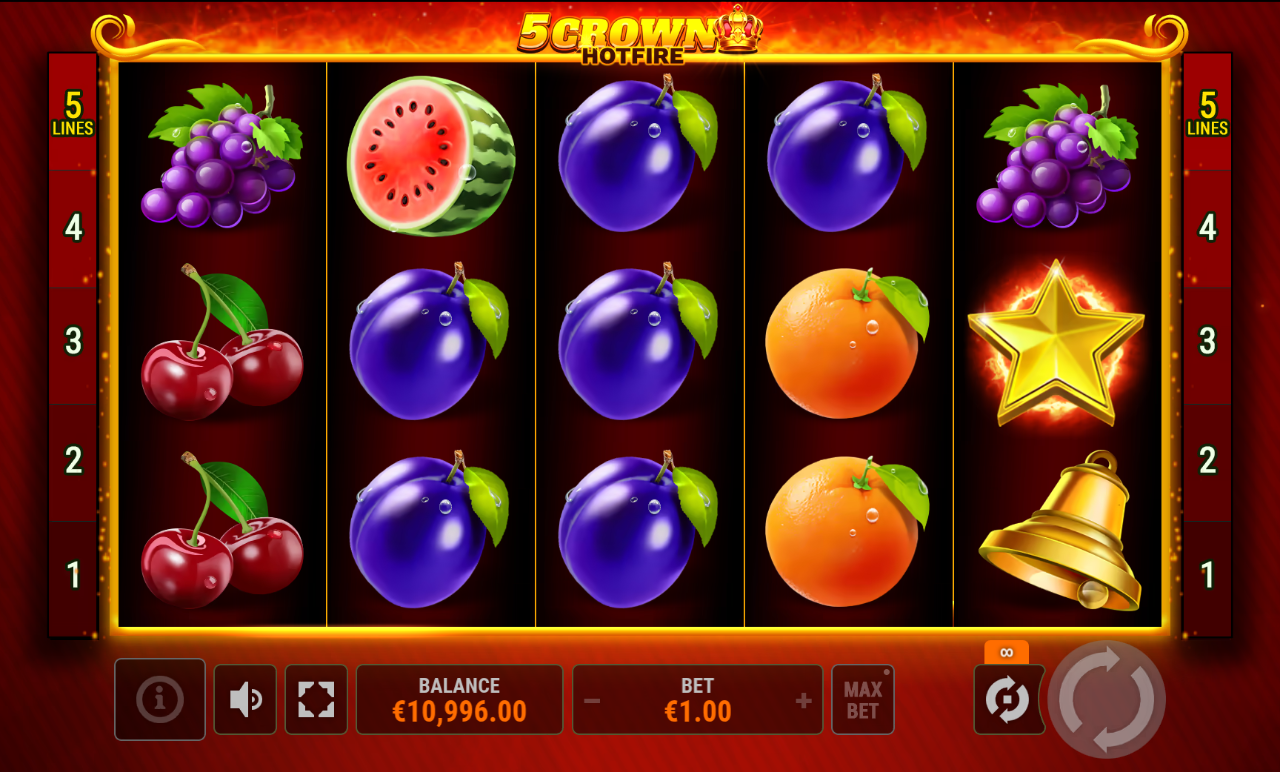 5 Crown Hotfire gameplay