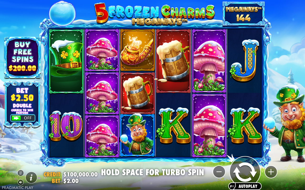 5 Frozen Charms Megaways base game