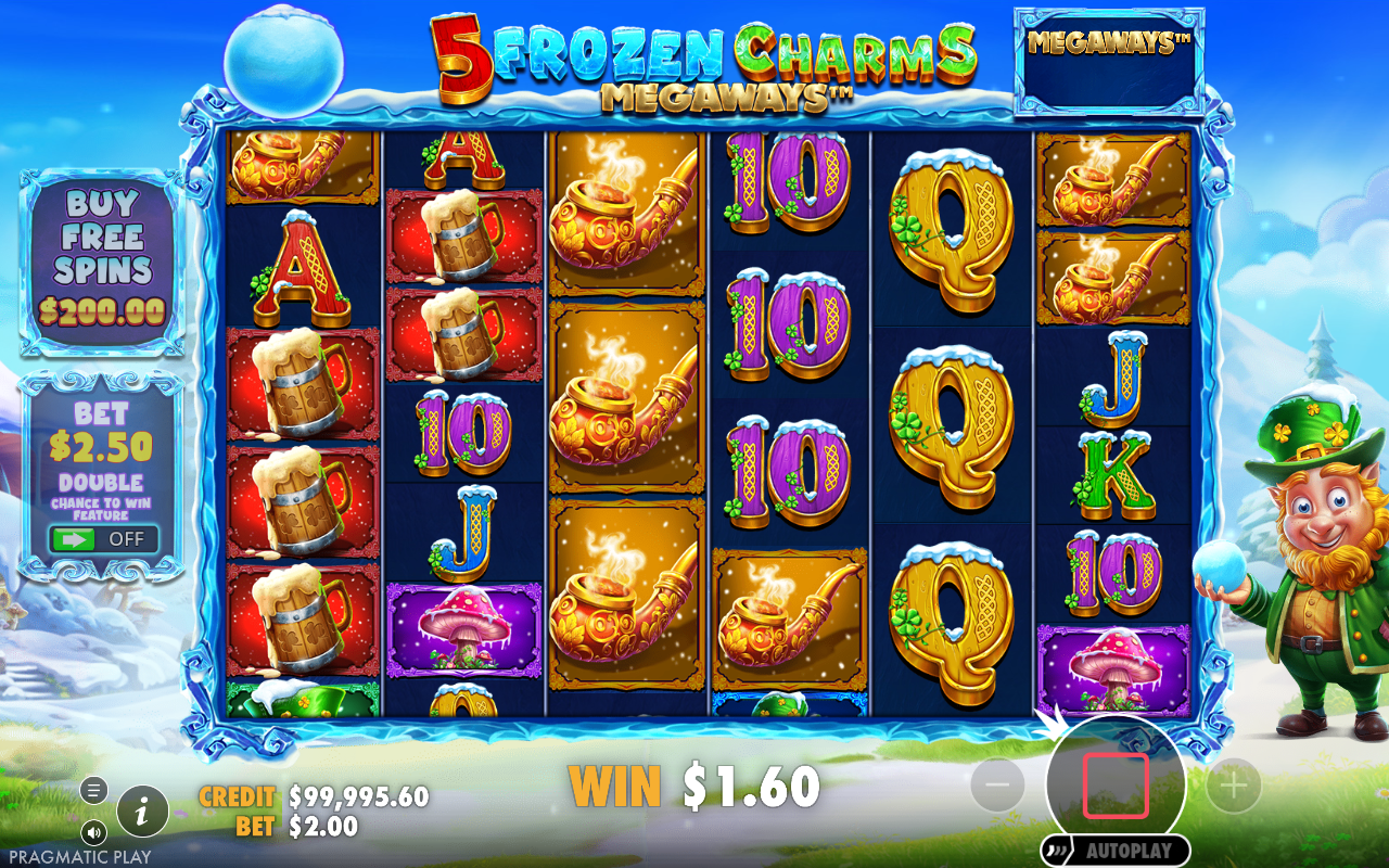 5 Frozen Charms Megaways gameplay