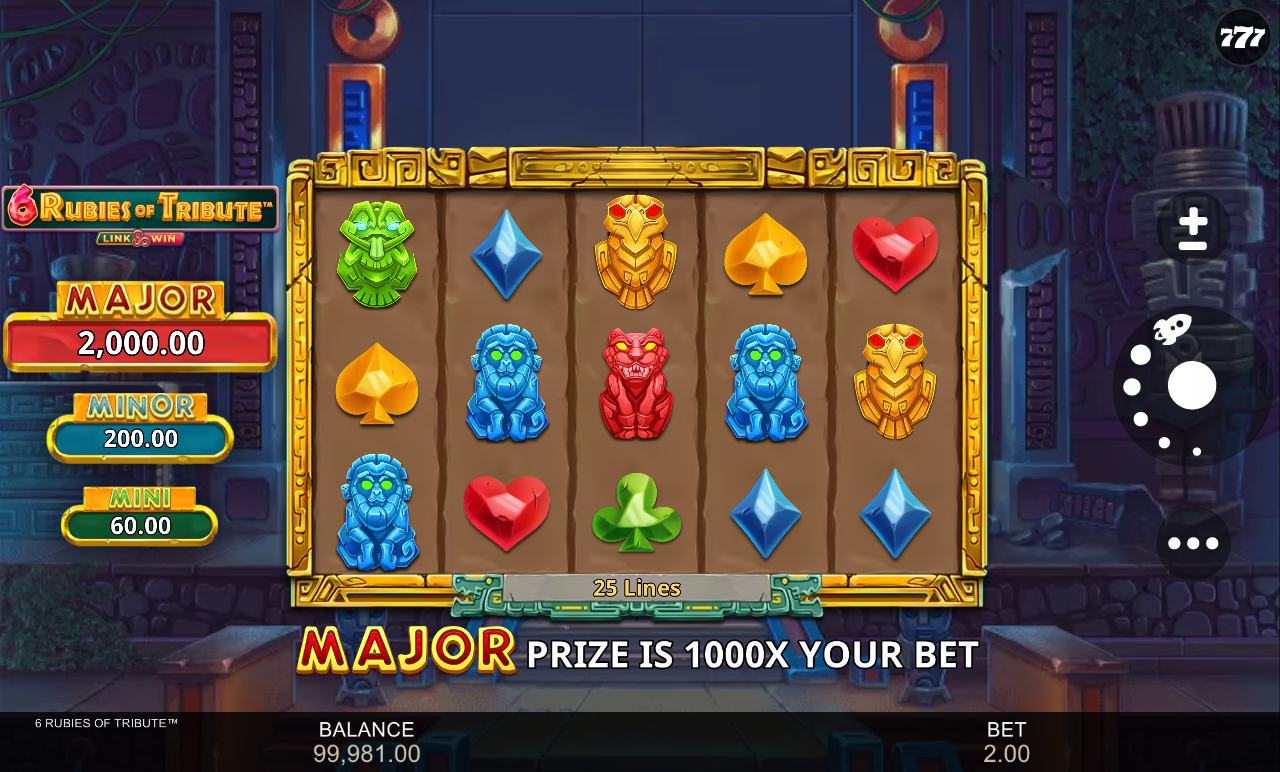 6 Rubies of Tribute gameplay