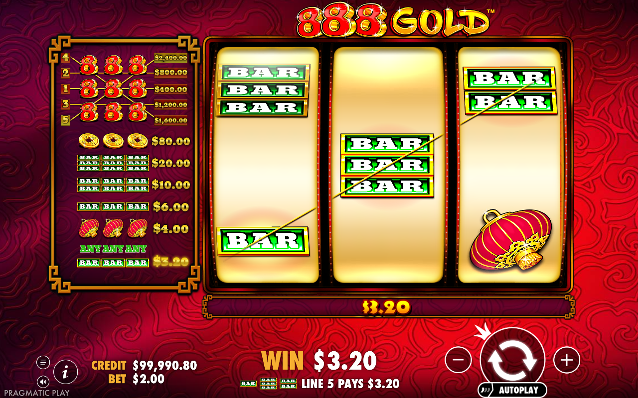 888 Gold (Excluding Korea) gameplay