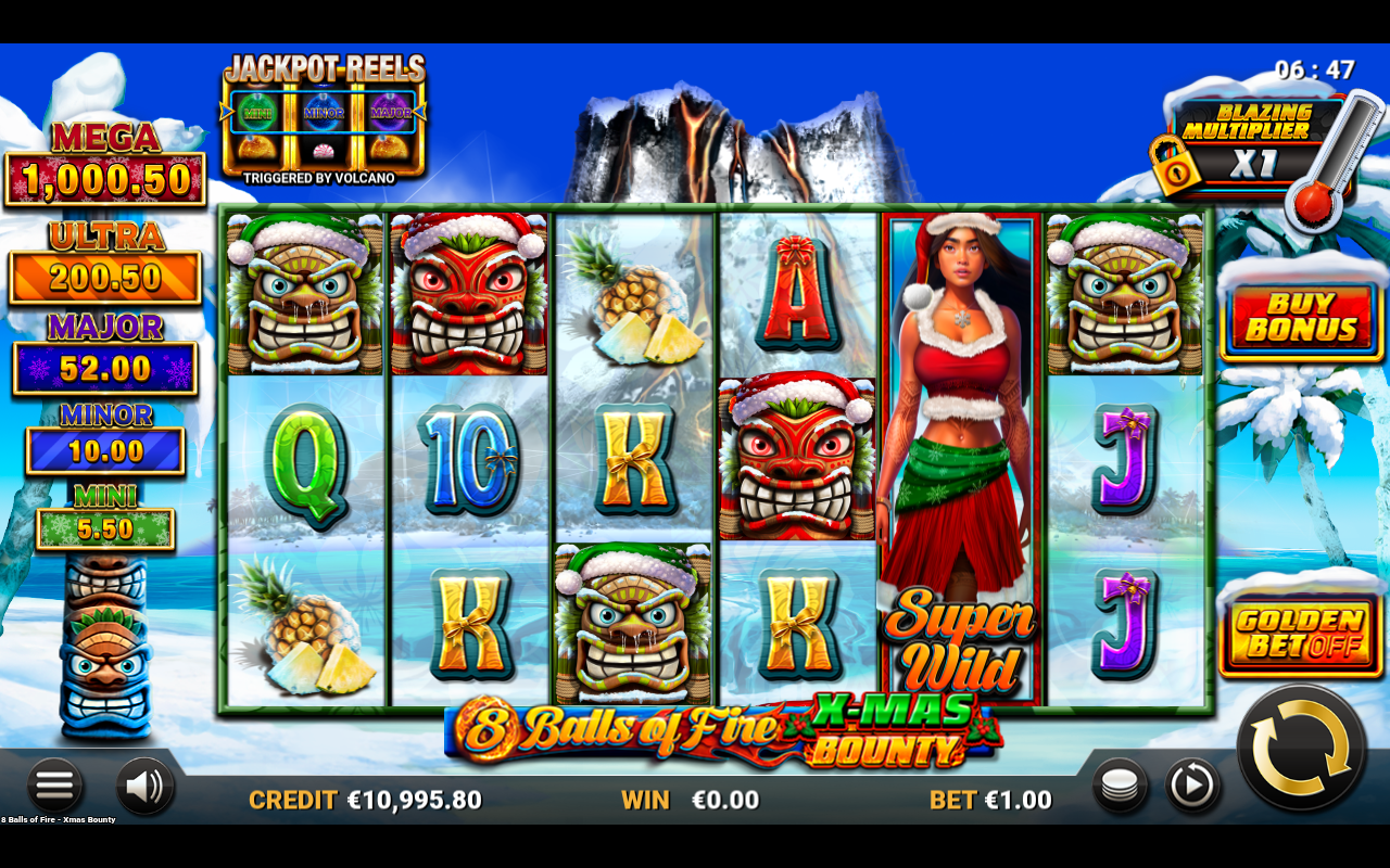 8 Balls of Fire: Xmas Bounty Fireball Link gameplay