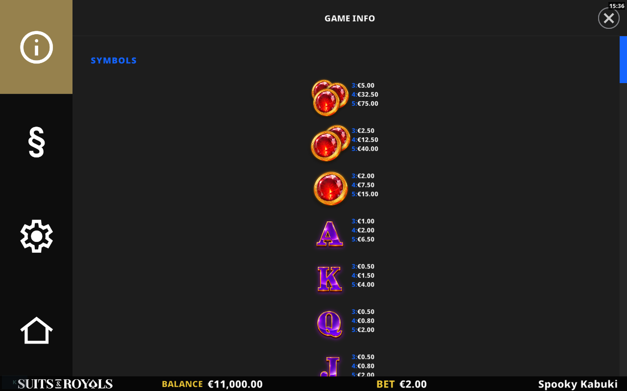 9 Orbs of Gold information screen
