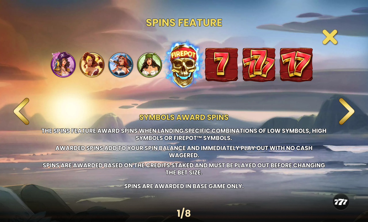 9 Skulls of Gold information screen
