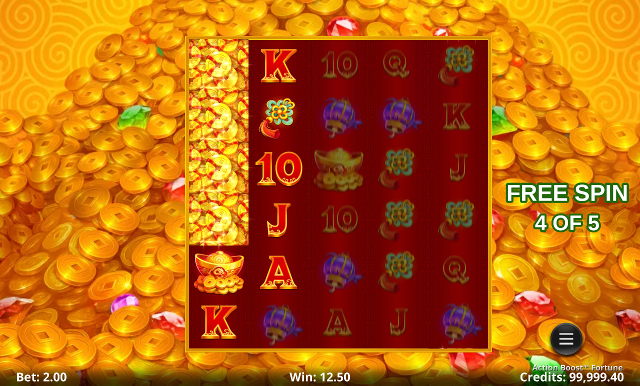 Action Boost Fortune gameplay
