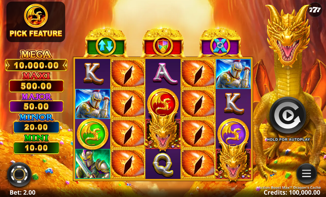 Action Boost Max Dragon's Cache base game