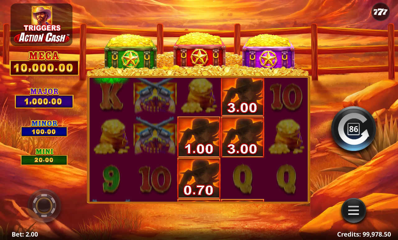 Action Cash Lightning Bounty gameplay