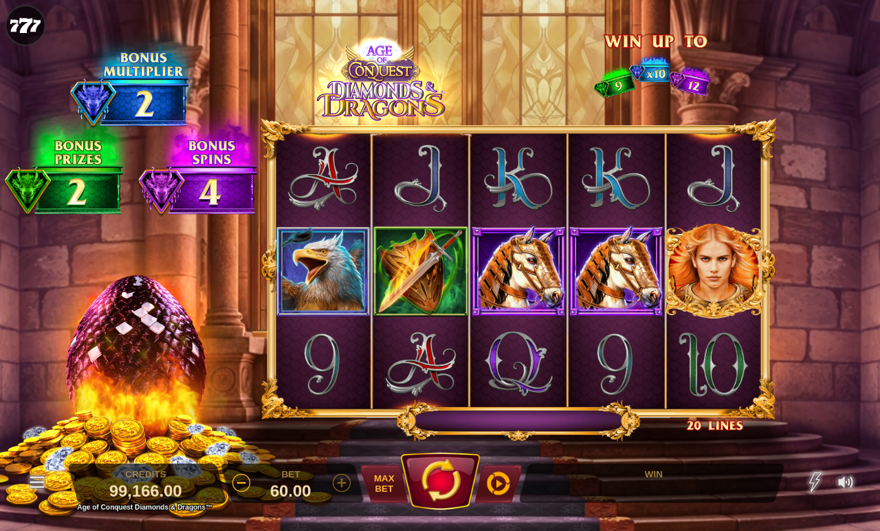 Age of Conquest Diamonds & Dragons gameplay