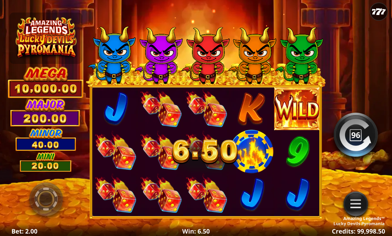 Amazing Legends Lucky Devils Pyromania gameplay