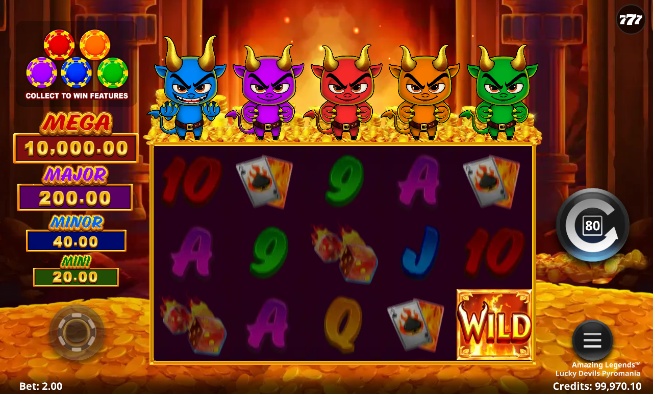 Amazing Legends Lucky Devils Pyromania gameplay