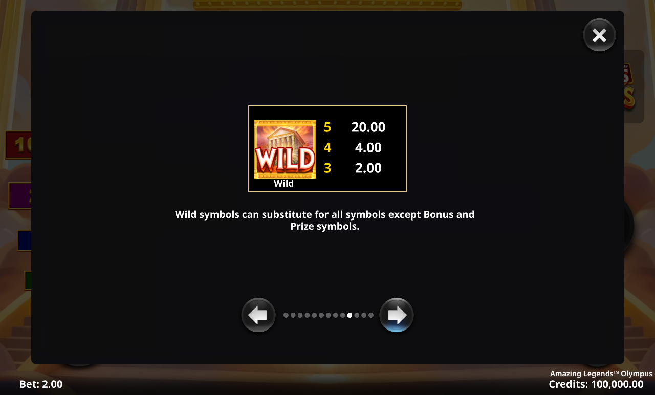 Amazing Legends Olympus game rules