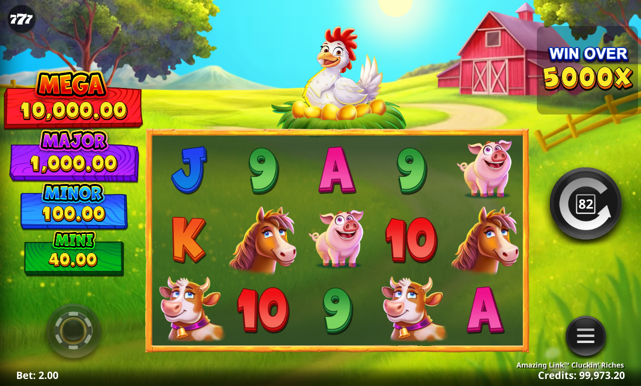 Amazing Link Cluckin' Riches gameplay