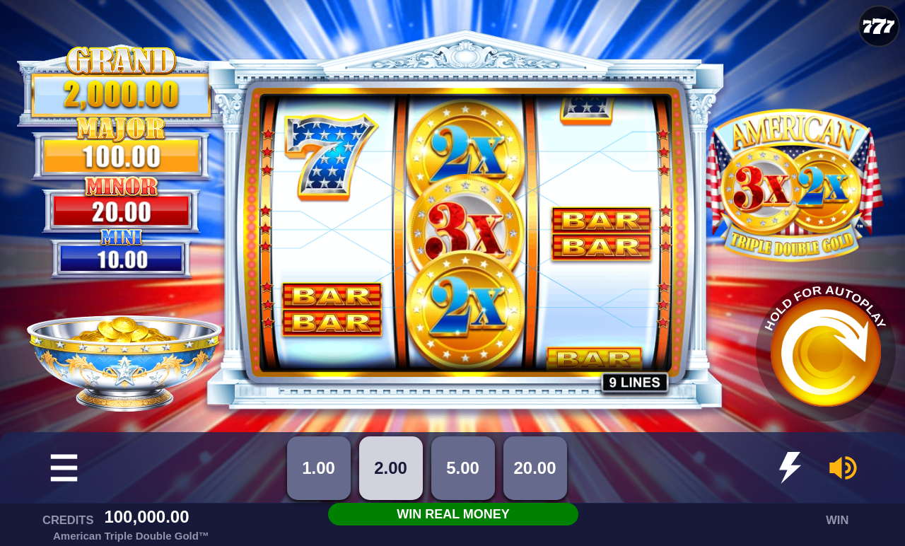 American Triple Double Gold base game