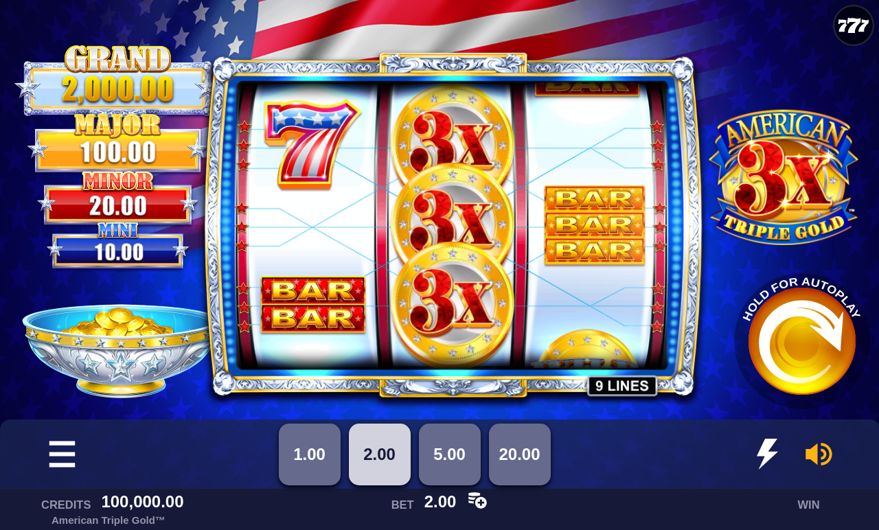 American Triple Gold base game