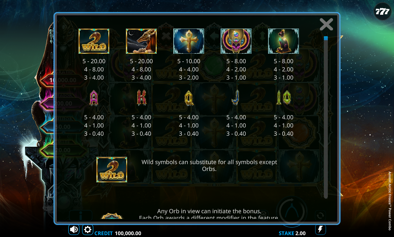 Ammit Arctic Freeze Power Combo information screen