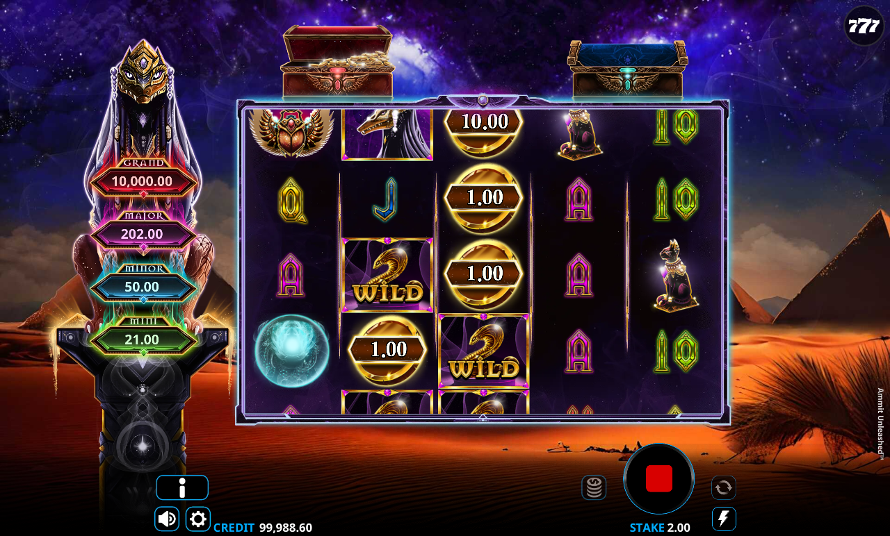 Ammit Unleashed bonus spins gameplay